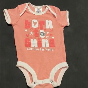 UNC Pink Baby Onesie